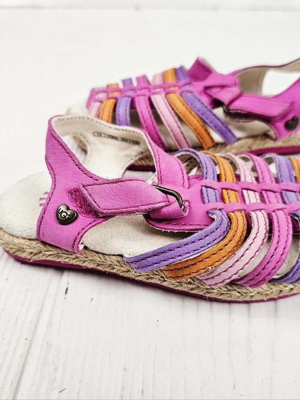 UGG Gretel Sandals Pink Leather Authentic